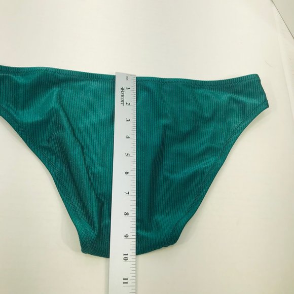 Shade And Shore Women's Size Large 12-14 Ribbed Hipster Bikini Swim Bottom New - Picture 8 of 8